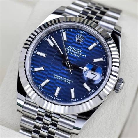 rolex datejust blue replica|Rolex Datejust blue motif.